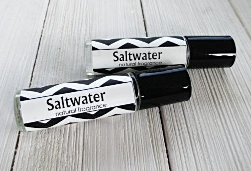 Saltwater Perfume oil, 1/3oz roll on bottle, fresh ocean scent