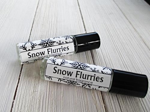 Snow Flurries Roll On perfume oil, 1/3oz, fresh minty scent