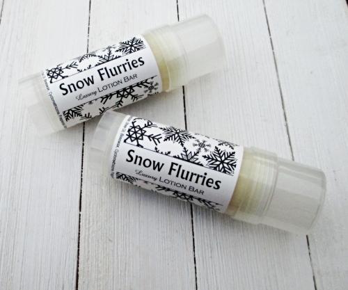 Snow Flurries Solid Lotion Bar, 2oz twist up, fresh mint plus floral