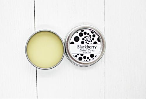 Blackberry solid scent, travel friendly perfume, solid beeswax perfume