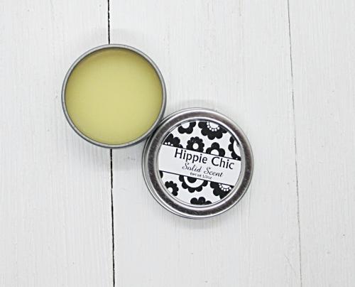 Hippie Chic solid scent, solid perfume, retro fragrance, lavender patchouli