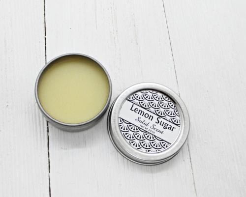 Lemon Sugar Solid Scent, lemon solid perfume, citrus body perfume