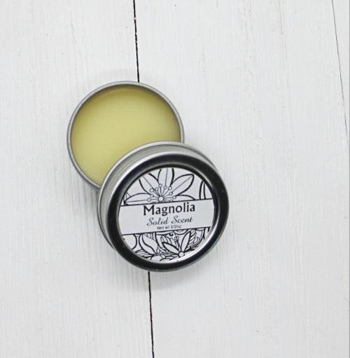 Magnolia Solid Scent, floral solid perfume, realistic southern floral