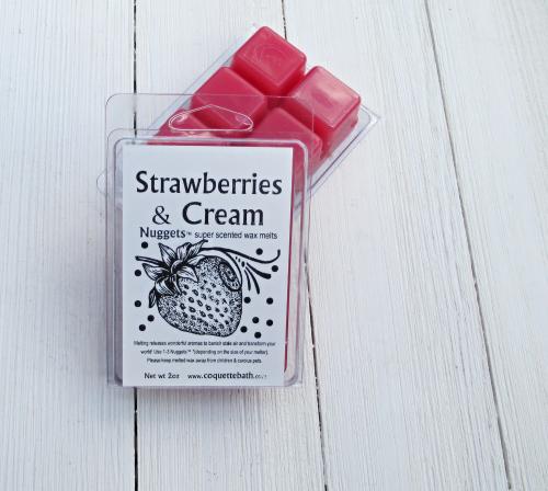 Strawberries & Cream Nuggets™, 2oz pkg, creamy berry fragrance