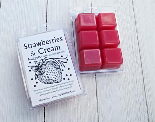 Strawberries & Cream Nuggets™, 2oz pkg, creamy berry fragrance