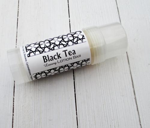 Black Tea Lotion Bar, Shea & Cocoa Butter formula, 2oz twist up tube