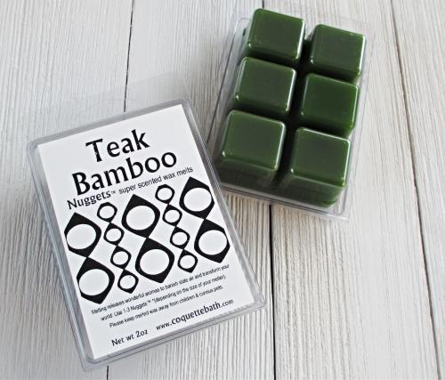 Teak Bamboo Nuggets™ wax melts, fresh herbal fragrance