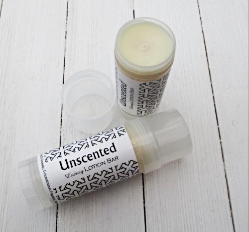 Unscented Lotion bar, 2oz twist up tube, no added fragrance