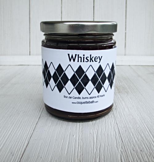 Whiskey Jar Candle, 9oz, realistic fragrance