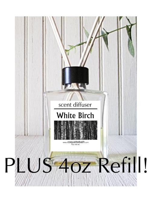 White Birch Deluxe PLUS Reed Diffuser
