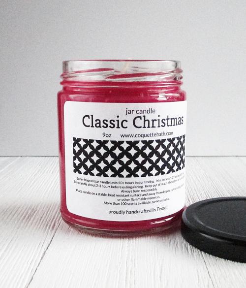 Classic Christmas Jar Candle