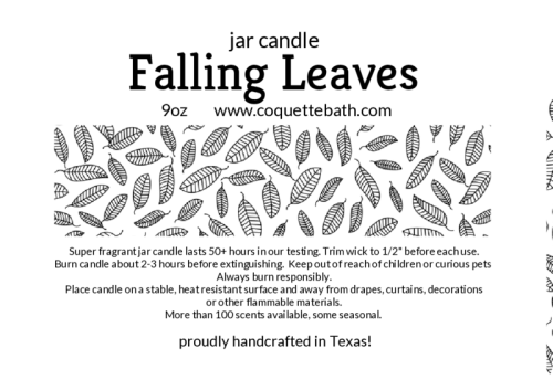 Falling Leaves Jar Candle