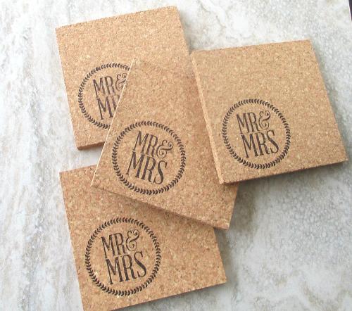 Mr & Mrs Coaster Set (4pc)