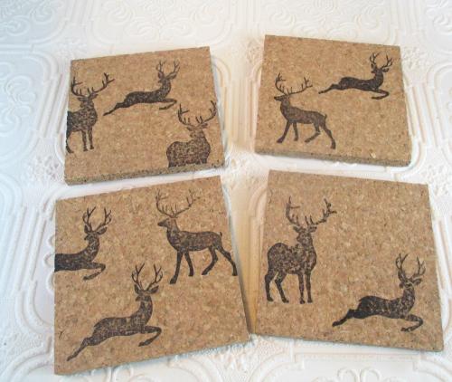 Deer Coaster Set (4pc)