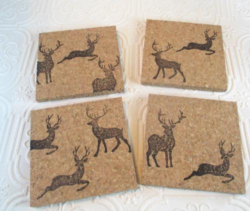 Deer Coaster Set (4pc)