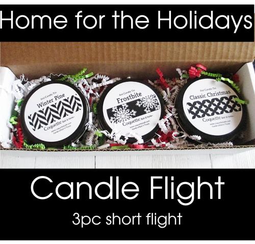Home for the Holidays Candle Flight, 3pc set