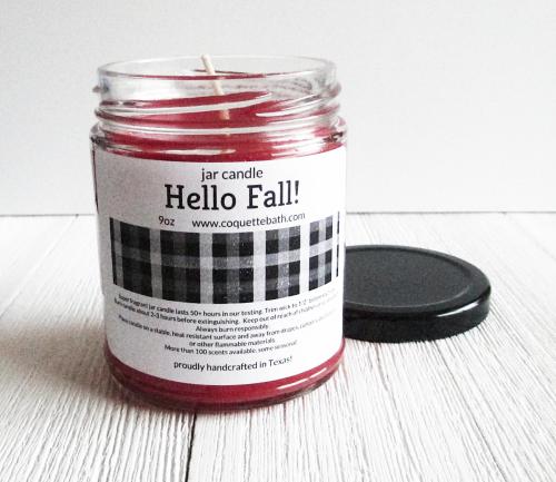 Hello Fall! Jar Candle