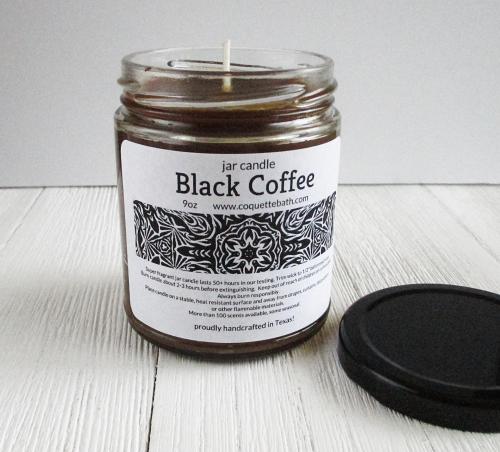 Black Coffee Jar Candle