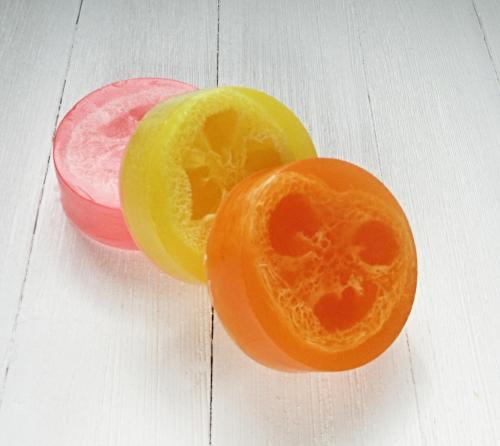 Fruity Loofa soap, Choose scent, exfoliating natural soap