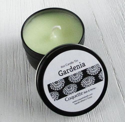 Fresh Flower Tinned Candles