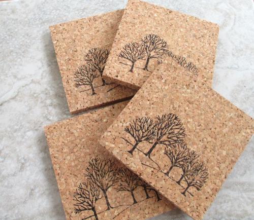 Bare Trees Coaster Set (4pc)