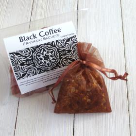 Black Coffee Sachets, 2pc set, strong coffee fragrance