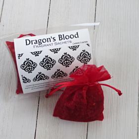 Dragon's Blood Sachets, 2pc set, classic incense fragrance