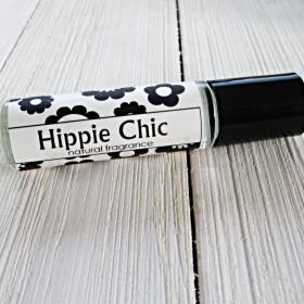 Hippie Chic roll on perfume, 1/3 oz glass bottle