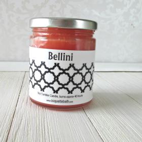 Bellini Jar candle, 9oz size, peach orange blend