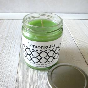 Lemongrass Jar Candle, 9oz, fresh spa herbal scent