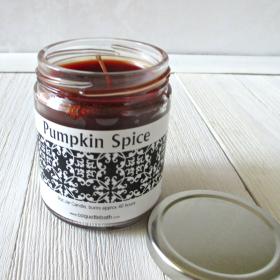 Pumpkin Spice Jar Candle, holiday scent, pumpkin spice blend