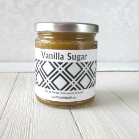 Vanilla Sugar Jar Candle, vanilla musk blend, top seller, 9oz size