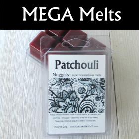 Patchouli Wax melts, MEGA size, Nuggets™, classic herbal fragrance