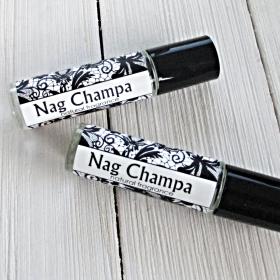 Nag Champa Perfume Oil, 1/3oz roll on bottle