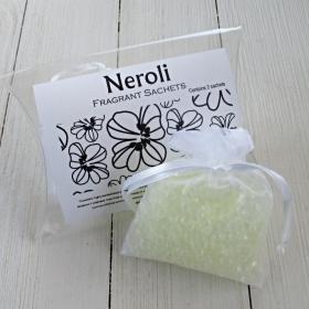 Neroli Sachets, 2pc set, orange blossom sachet