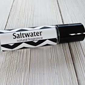 Saltwater Perfume oil, 1/3oz roll on bottle, fresh ocean scent