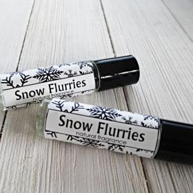 Snow Flurries Roll On perfume oil, 1/3oz, fresh minty scent