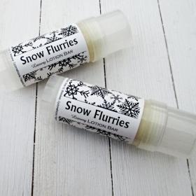 Snow Flurries Solid Lotion Bar, 2oz twist up, fresh mint plus floral