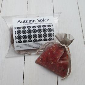 Autumn Spice sachets, 2pc package. Seasonal scent