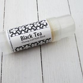 Black Tea Lotion Bar, Shea & Cocoa Butter formula, 2oz twist up tube