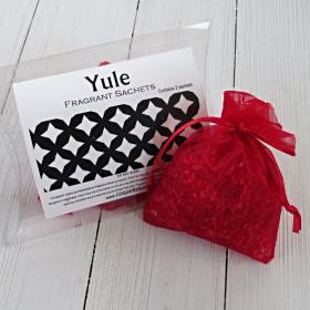 Yule Sachets, 2pc set, seasonal Christma fragrance