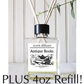 Antique Books Deluxe PLUS Reed Diffuser