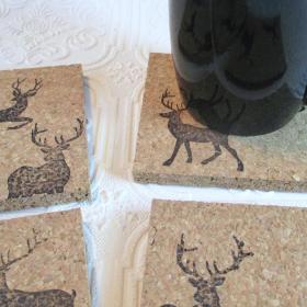 Deer Coaster Set (4pc)