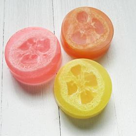 Fruity Loofa soap, Choose scent, exfoliating natural soap