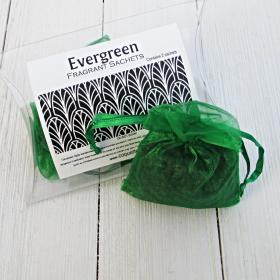 Evergreen Sachets, 2pc package, fresh herbal scent