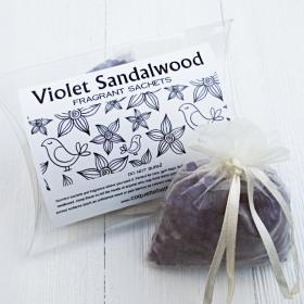 Violet Sandalwood Sachets, 2pc package