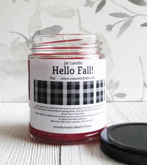 Hello Fall! Jar Candle