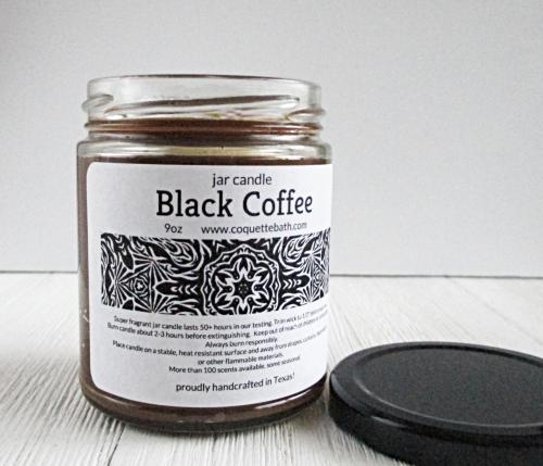 Black Coffee Jar Candle