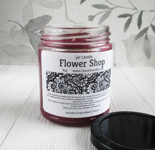 Fresh Flower Jar Candles