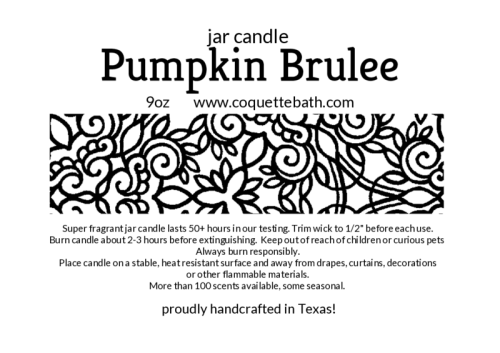 Pumpkin Brulee Jar Candle